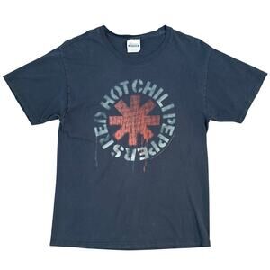 VTG Y2K Red Hot Chili Peppers Tee Distressed 2008 100% Cotton Gray Unisex Medium